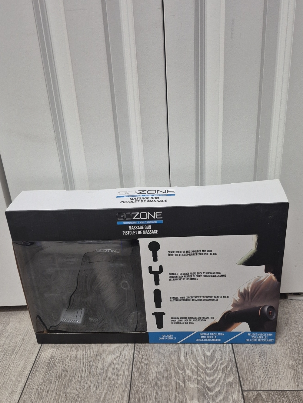 GoZone Massage Gun With 4 Different Massage Heads & A Carry Case. For Full Body